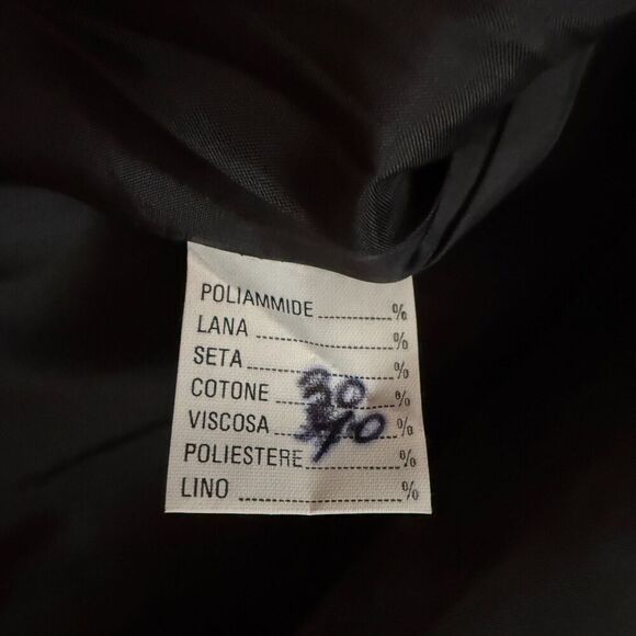 Black Jester Pattern Milano Blazer Size 40 / US 6 - Picture 9 of 12